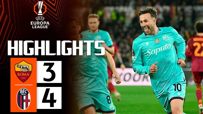 AS Roma vs Bologna 3-4 (4-5): Rowe, Bernardeschi, Castro, Cambiaghi tỏa sáng giành vé gặp Aston Villa ở tứ kết Europa League