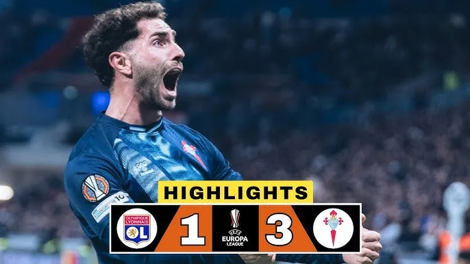 Lyon vs Celta Vigo 0-2 (1-3): Javi Rueda, Ferran Jutgla tỏa sáng, xứng đáng bươc tiếp tứ kết Europa League