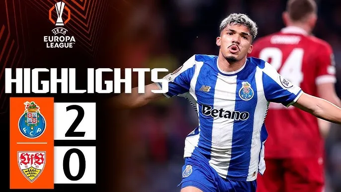 Porto vs Stuttgart 2-0 (4-1): William Gomes, Victor Froholdt tỏa sáng, hiên ngang bước tiếp vòng tứ kết Europa League