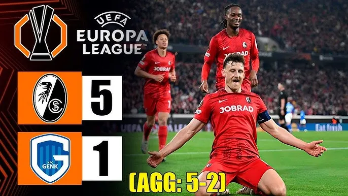 Freiburg vs Genk 5-1 (5-2): Ginter, Matanovic, Grifo, Suzuki, Eggestein giành vé đấu Celta Vigo ở tứ kết Europa League