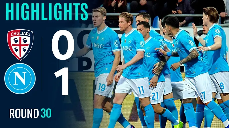 Cagliari vs Napoli 0-1: McTominay ghi bàn duy nhất sau 2 phút thi đấu, Napoli tạm soán ngôi nhì Serie A của AC Milan