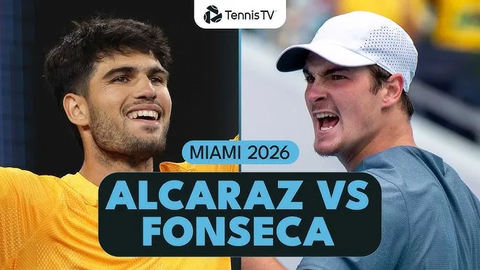 Carlos Alcaraz vs Joao Fonseca 6-4, 6-4: Thắng dễ sao trẻ Fonseca, Alcaraz gặp Sebastian Korda ở vòng 3 Miami Open 2026