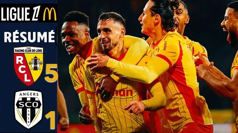 Lens vs Angers 5-1: Lần lượt Thauvin, Edouard, Sangare, Matthieu Udol đua tài ghi bàn, tạm soán ngôi đầu Ligue 1 của PSG