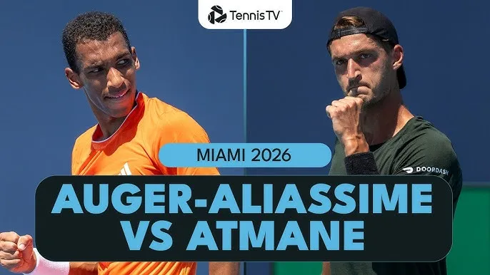 Felix Auger-Aliassime vs Terence Atmane 3-6, 6-1, 3-6: Auger-Aliassime bất ngờ bị Atmane hạ, đấu Frances Tiafoe ở vòng 4 Miami Open