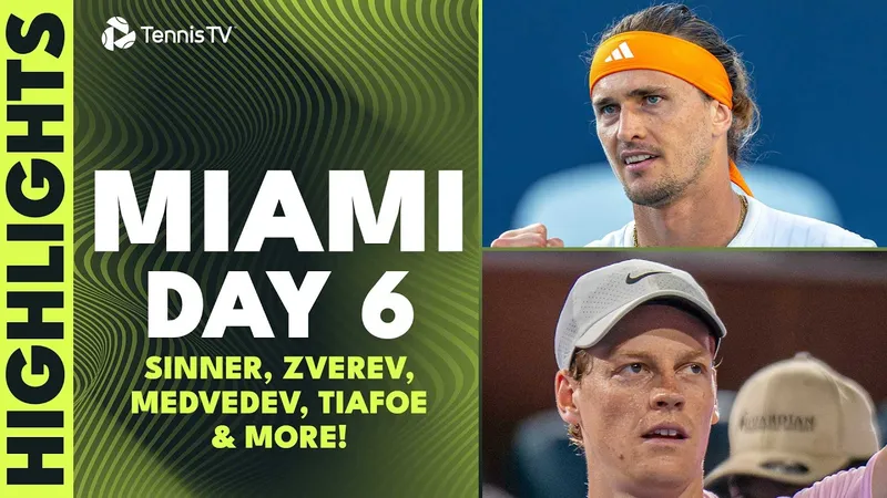 Pha ăn điểm đẹp mắt của Jannik Sinner, Corentin Moutet, Frances Tiafoe, Jakub Mensik,... ở ngày thi đấu thứ 6 Miami Open 2026
