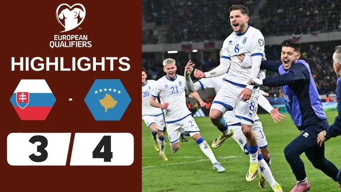 Slovakia vs Kosovo 3-4: Mãn nhãn 7 bàn thắng, Hodza, Asllani, Muslija, Hajrizi bước tiếp vòng chung kết play-off tranh vé dự World Cup 2026