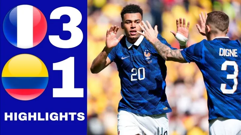 Giao hữu, Colombia vs Pháp 1-3: Mbappe dự bị, Doue tỏa sáng cú đúp, Thuram góp công chiến thắng cho HLV HLV Didier Deschamps