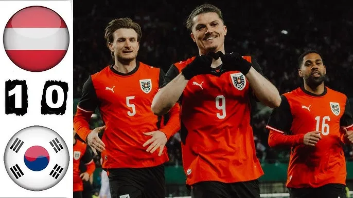 Giao hữu, Áo vs Hàn Quốc 1-0: Sao Son Heung Min tịt ngòi, Schlager kiến tạo, Sabitzer ghi bàn duy nhất giành chiến thắng