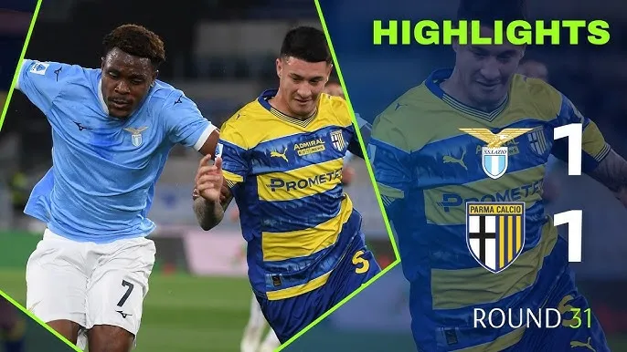 Lazio vs Parma 1-1: Del Prato mở tỷ số, Tijjani Noslin gỡ hòa đầy may mắn, Lazio tạm xếp thứ 8, Parma thứ 12 trên bảng xếp hạng Serie A