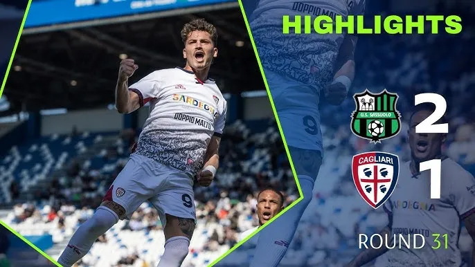 Sassuolo vs Cagliari 2-1: Sebastiano Esposito mở tỷ số nhờ penalty, Ulisses Garcia, Andrea Pinamonti ngược dòng hiệp 2 giành chiến thắng