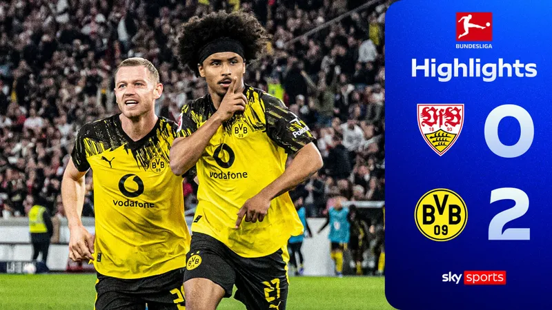 Stuttgart vs Borussia Dortmund 0-2: Karim Adeyemi, Brandt chốt sổ đỉnh cao phút bù giờ, Dortmund miệt mài bám đuổi Bayern trên BXH