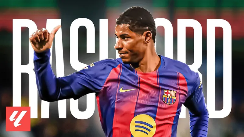 Marcus Rashford sau 25 trận ra quân, ghi 5 bàn, kiến tạo 6 bàn cho Barcelona ở đấu trường La Liga
