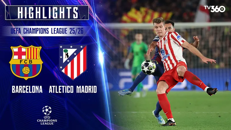 Barcelona vs Atletico Madrid 0-2: Cubarsi bị thẻ đỏ, Alvarez ghi siêu phẩm đá phạt, Sorloth gieo sầu Nou Camp, Barca chật vật lượt về 