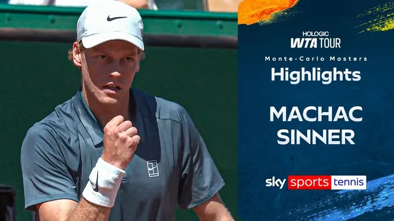 Tomas Machac vs Jannik Sinner 1-6, 7-6(3), 3-6: Chật vật hạ Machac sau 2 giờ 01 phút, Sinner đấu Felix Auger-Aliassime ở tứ kết Monte Carlo