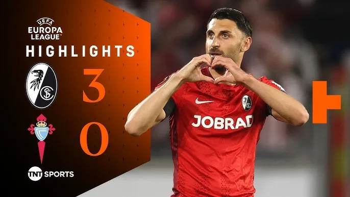 Freiburg vs Celta Vigo 3-0: Lần lượt Vincenzo Grifo, Jan-Niklas Beste, Matthias Ginter thị uy sức mạnh, áp đảo lượt đi Tứ kết Europa League