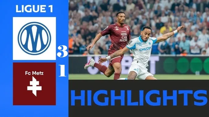 Marseille vs Metz 3-1: Aubameyang, Igor Paixao, Junior Traore lần lượt đua tài tỏa sáng, Giorgi Tsitaishvili ghi bàn danh dự