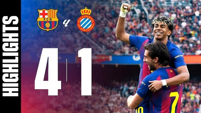 Barcelona vs Espanyol 4-1: Torres ghi cú đúp sau 25 phút, Yamal lập công, Rashford khẳng định sức mạnh Barca, xứng đáng đăng quang La Liga