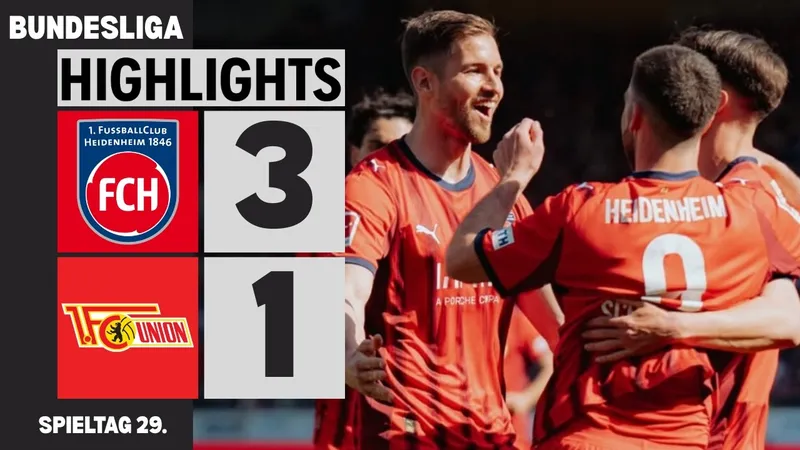 Heidenheim vs Union Berlin 3-1: Mathias Honsak tỏa sáng cú đúp, Budu Zivzivadze góp công chiến thắng, tìm đường trụ hạng Bundesliga
