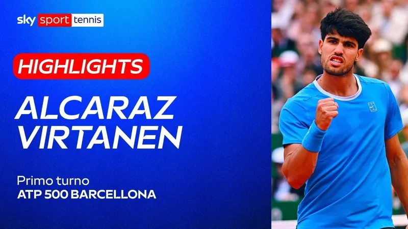 Carlos Alcaraz vs Otto Virtanen 6-4, 6-2: Dễ dàng thắng Virtanen, Alcaraz mở màn hành trình chinh phục Barcelona Open 2026