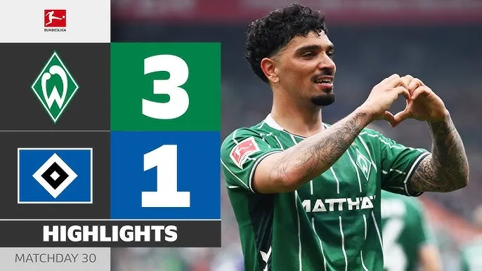 Werder Bremen vs Hamburger 3-1: Jens Stage xuất thần cú đúp, Cameron Puertas chốt hạ chiến thắng dễ dàng 