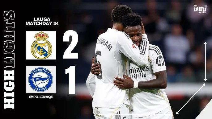 Real Madrid vs Alaves 2-1: Kylian Mbappe mở bàn may mắn, Vinicius Junior sút xa đẳng cấp hạ thủ môn Antonio Sivera, Real thua Barca 6 điểm 