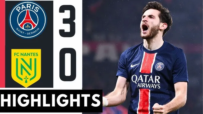 PSG vs Nantes 3-0: Kvaratskhelia tỏa sáng cú đúp nhờ penalty, Doue góp công chiến thắng tưng bừng, PSG trụ vững ở ngôi đầu bảng Ligue 1