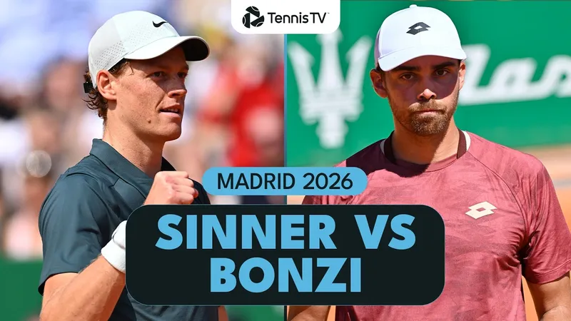 Jannik Sinner vs Benjamin Bonzi (6)6-7, 6-1, 6-4: Ngược dòng hạ Bonzi, Sinner đấu Elmer Moeller ở vòng 3 Madrid Open
