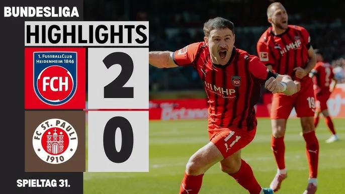 Heidenheim vs St Pauli 2-0: Budu Zivzivadze quyết tâm chiến thắng, Eren Dinkci chốt hạ 3 điểm quý giá, cứu vớt hy vọng chót bảng Bundesliga