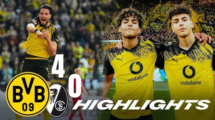 Borussia Dortmund vs Freiburg 4-0: Beier, Guirassy, Bensebaini, Silva lần lượt tỏa sáng, thầy trò HLV Niko Kovac vững ngôi nhì bảng Bundesliga