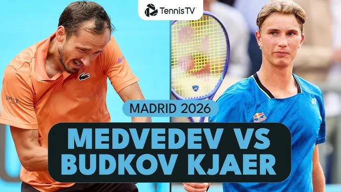 Daniil Medvedev vs Nicolai Budkov Kjaer 6-3, 6-2: Dễ dàng thắng Kjaer, Medvedev đấu tay vợt Italia Flavio Cobolli ở vòng 16 Madrid Open 