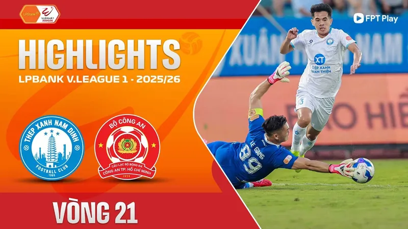 Nam Định vs Công an TPHCM 2-0: Hiệp 2 bùng nổ, Brenner, Văn Vĩ lập công, Tiến Linh lại kém duyên ghi bàn, Nam Định tạm xếp thứ 5 BXH