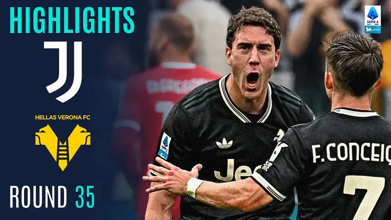 Juventus vs Verona 1-1: Kieron Bowie bất ngờ phá lưới Michele Di Gregorio, Dusan Vlahovic gỡ hòa, Juve tạm giữ vững tốp 4 Serie A