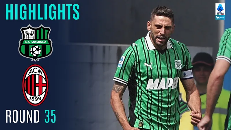 Sassuolo vs AC Milan 2-0: Domenico Berardi sớm mở bàn, Fikayo Tomori nhận thẻ đỏ, Armand Lauriente ấn định 3 điểm bất ngờ trước Milan