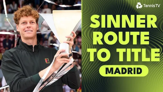 Hành trình của Jannik Sinner vượt qua Bonzi, Moller, Norrie, Jodar, Fils, Zverev đăng quang Madrid Open, giành 5 danh hiệu Masters 1000 liên tiếp