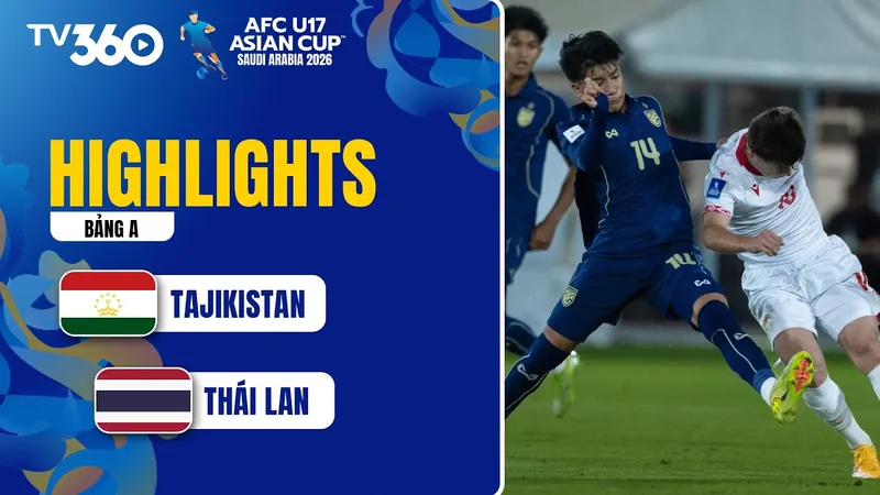 U17 Tajikistan vs U17 Thái Lan 2-0: Soboonma đen đủi, sớm phản lưới nhà, nhận thẻ đỏ, Sanginov chốt hạ chiến thắng, Thái Lan xuất quân không như ý