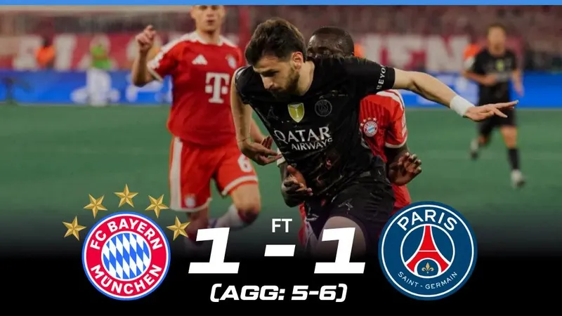 Bayern Munich vs PSG 1-1 (5-6): Dembele sớm tỏa sáng, Harry Kane ghi bàn danh dự, PSG vào chung kết gặp Arsenal ở Budapest