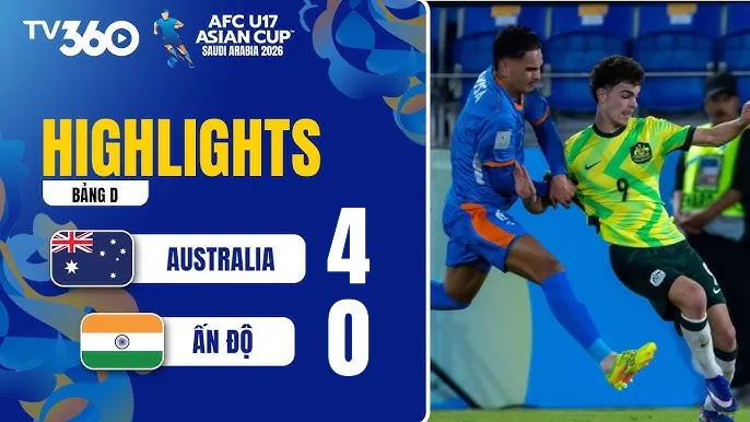 U17 Australia vs U17 Ấn Độ 4-0: Becvinovski, Court, Demuth, Oliveira lần lượt tỏa sáng, thị uy sức mạnh, U17 Australia độc chiếm ngôi đầu