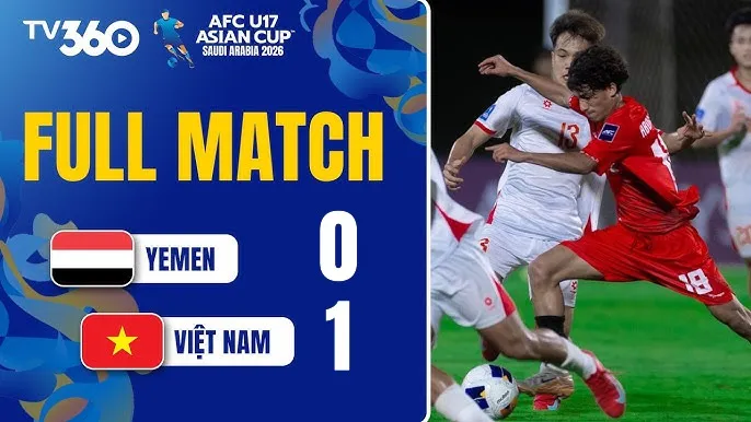 U17 Yemen vs U17 Việt Nam 0-1: Nguyễn Lực kiến tạo, Quang Hưng tỏa sáng, thầy trò HLV Cristiano Roland khai màn như ý
