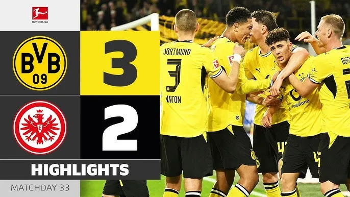 Borussia Dortmund vs Frankfurt 3-2: Uzun, Burkardt lập công, Guirassy, Schlotterbeck, Inacio tỏa sáng, Dortmund giành Á quân Bundesliga sớm 1 vòng
