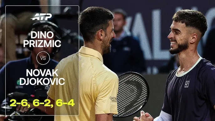 Novak Djokovic vs Dino Prizmic 6-2, 2-6, 4-6: Ngược dòng ấn tượng, Prizmic hạ Djokovic giành vé vòng 3 gặp Ugo Humbert hoặc Vit Kopriva