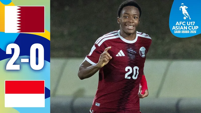 U17 Qatar vs U17 Indonesia 2-0: Ayokunle Tokode, Dhiaeddine Benyatla giành vé đi tiếp, U17 Indonesia và U17 Trung Quốc dừng bước 