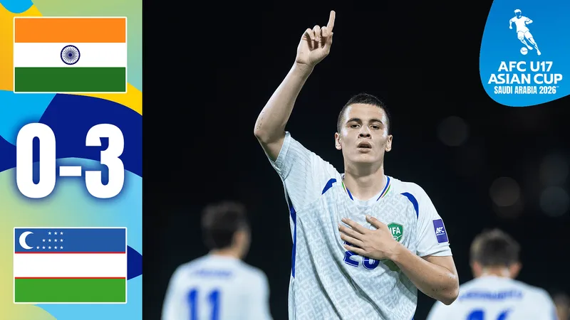 U17 Ấn Độ vs U17 Uzbekistan 0-3: Laziz Abduraimov mở bàn, Wangkhem Singh phản lưới nhà, Ahrorbek Ravshanbekov chốt hạ chiến thắng