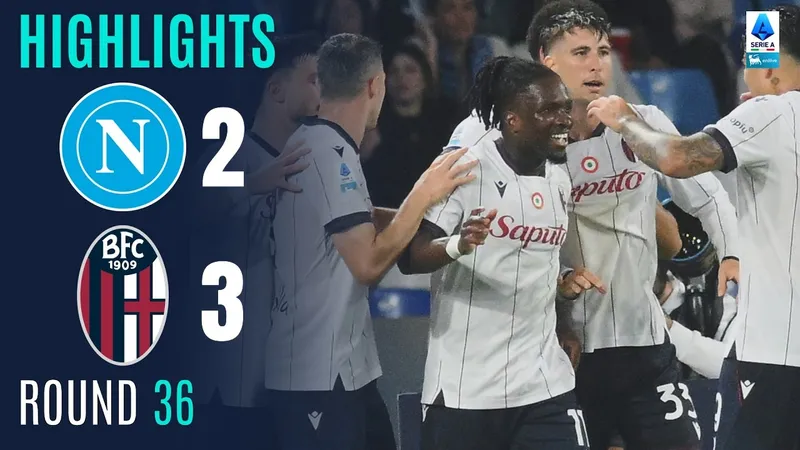 Napoli vs Bologna 2-3: Bernardeschi, Orsolini sớm dẫn trước nhưng Di Lorenzo, Alisson Santos gỡ hòa, Jonathan Rowe chốt hạ chiến thắng