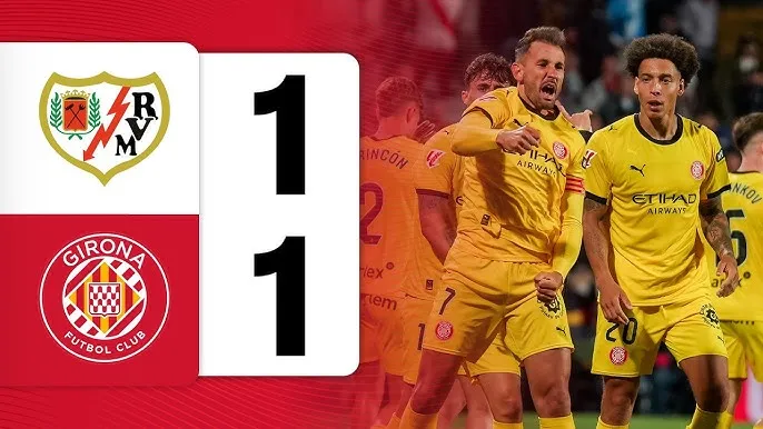 Rayo Vallecano vs Girona 1-1: Kịch tính 4 phút cuối, Alexandre Zurawski mở bàn phút 86, Christian Stuani kịp gỡ hòa phút 90 chia điểm