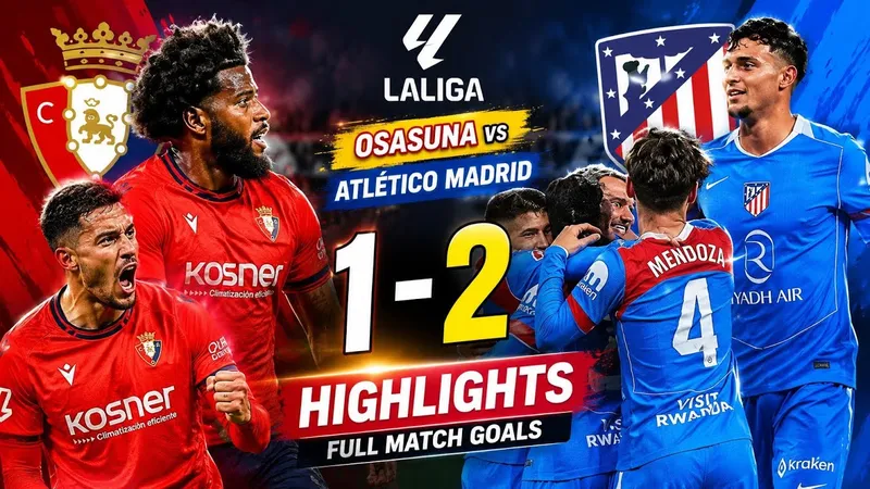 Osasuna vs Atletico Madrid 1-2: Lookman mở bàn nhờ chấm pealty, Soloth nhân đôi tỷ số, Braja lập công, Atletico bám đuổi ngôi 3 của Villarreal