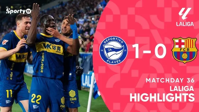 Alaves vs Barcelona 1-0: Antonio Blanco kiến tạo, Diabate ghi bàn duy nhất, bất ngờ hạ Barca, nhà vua La Liga ngậm ngùi nhận thất bại 