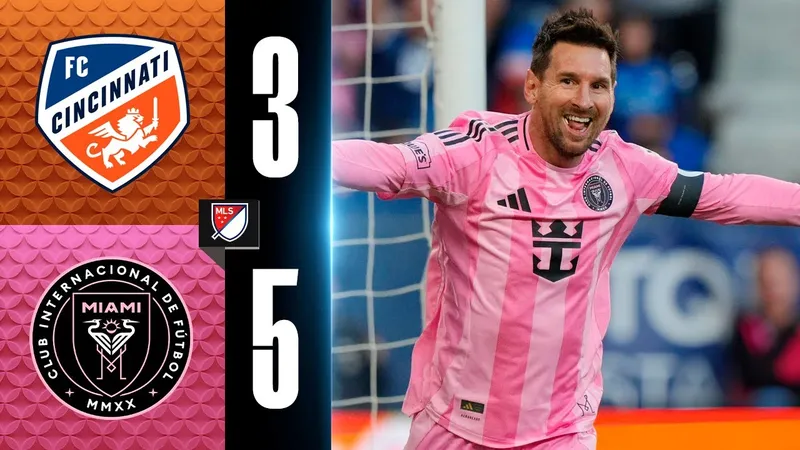 Cincinnati vs Inter Miami 3-5: Mãn nhãn 8 bàn thắng, cú đúp của Messi, Silvetti, Berterame tỏa sáng, Celentano phản lưới nhà