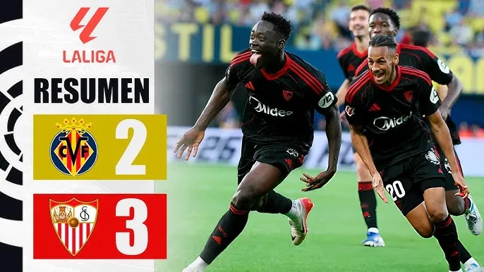 Villarreal vs Sevilla 2-3: Moreno Balaguero, Georges Mikautadze sớm lợi thế nhưng Oso, Kike Salas, Akor Adams ngược dòng chiến thắng 