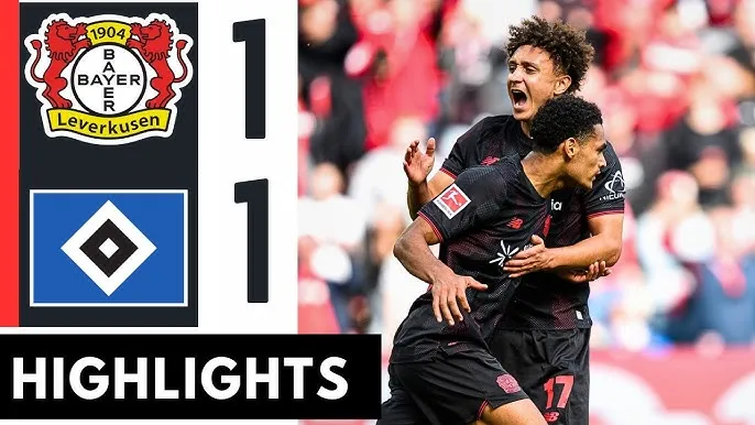 Bayer Leverkusen vs Hamburger 1-1: Hiệp 2 quyết định, Fabio Vieira mở bàn, Jarell Quansah kịp chia điểm, Leverkusen xếp hạng 6 Bundesliga
