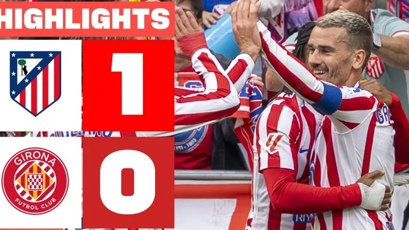 Atletico Madrid vs Girona 1-0: Lookman ghi bàn duy nhất, Griezmann chia tay HLV Diego Simeone, Atletico về hạng 4 La Liga
